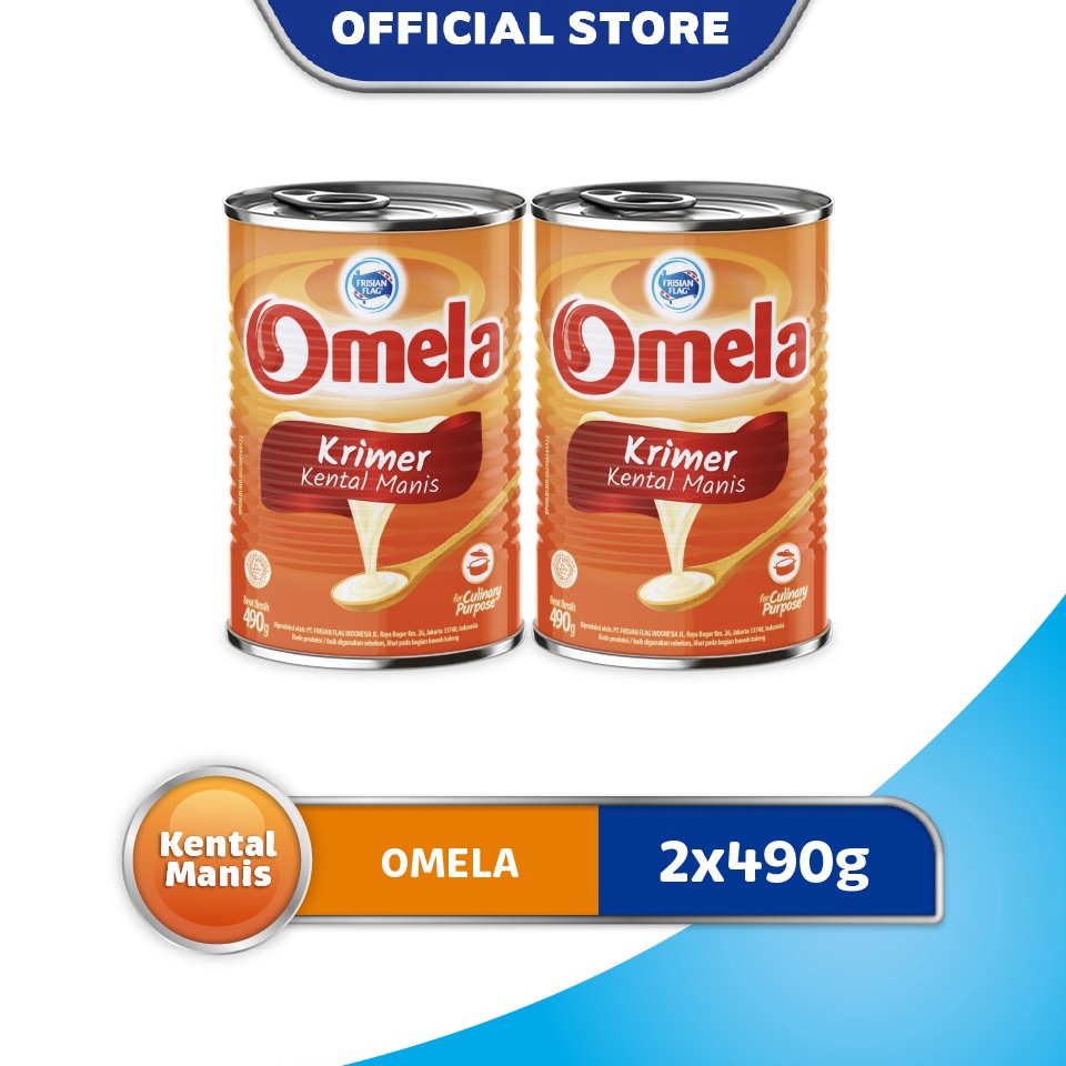 

zy Serba Murah Frisian Flag Kental Omela Plain Kaleng 49gr x 2 Pcs M51