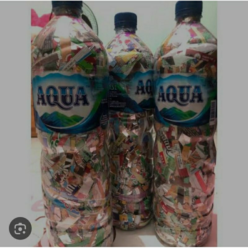 Ecobrick botol plastik ukuran 1,5 liter