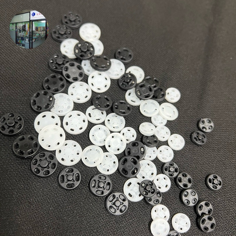 kancing jepret cetek plastik KAM 12pasang