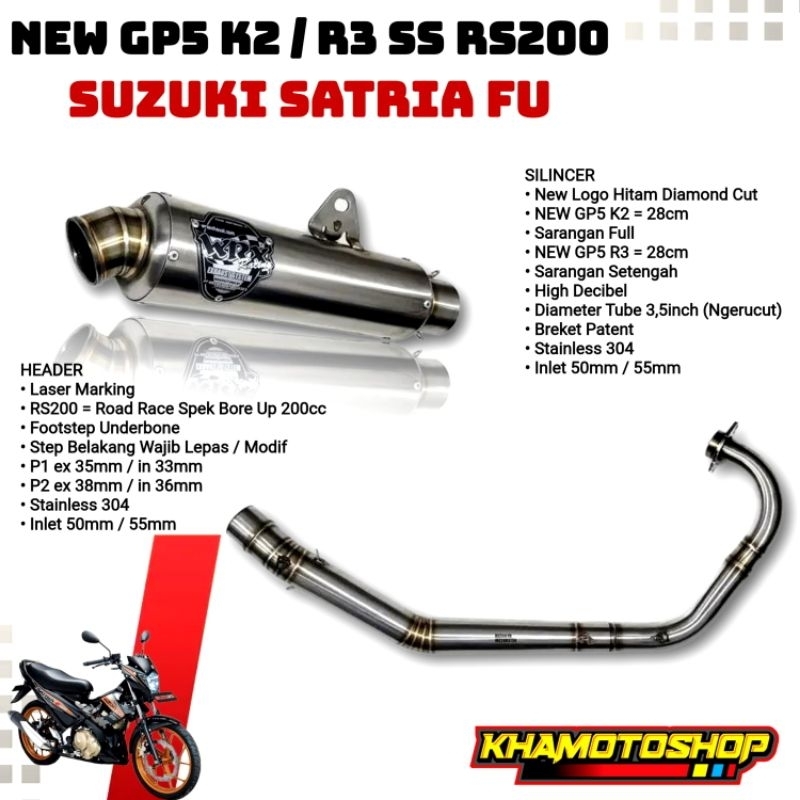 WRX NEW GP5 K2 / R3 SS RS200 SATRIA FU