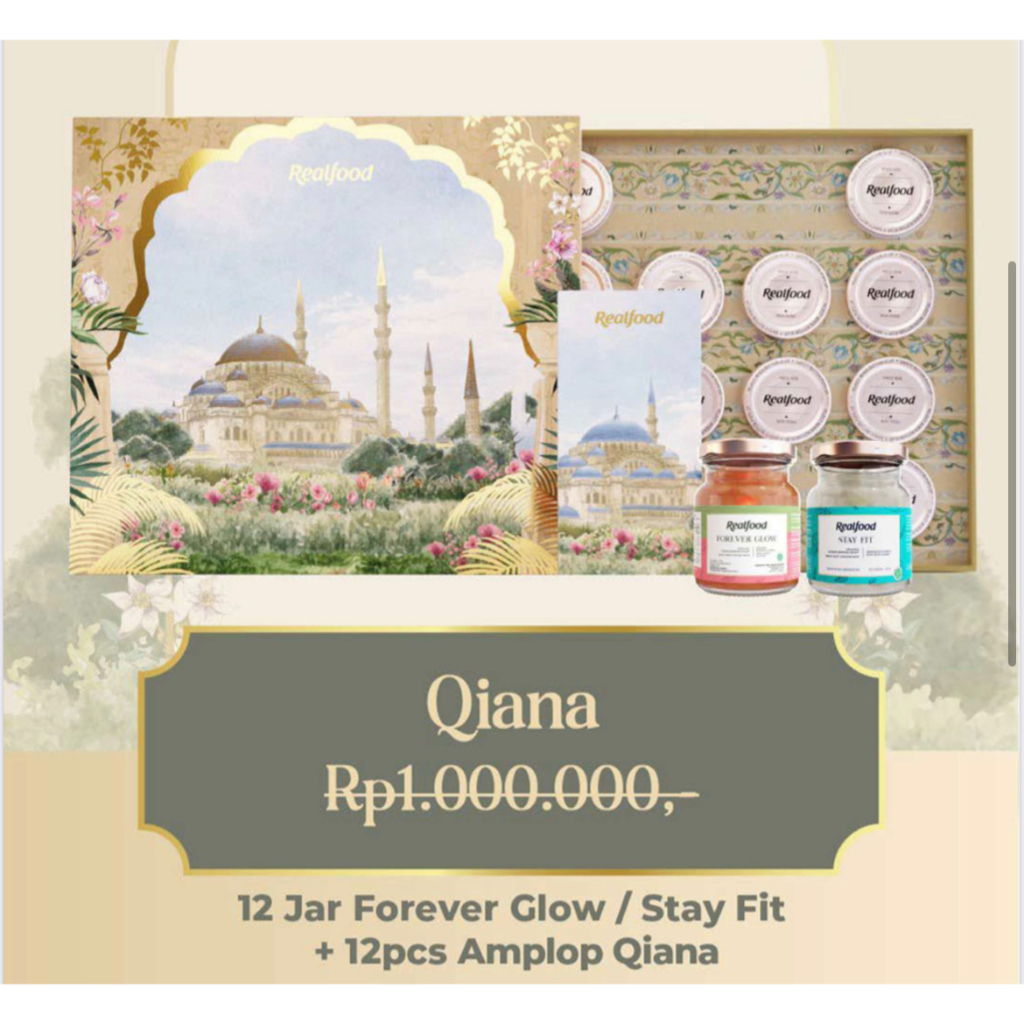 

Realfood Hampers Hamper Parcel Paket Lebaran Qiana Minuman Kesehatan WAlet Lebaran Mewah
