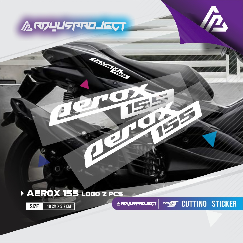 Sticker AEROX 155 Cutting Stiker Custom (2 Pcs) | Stiker Aerox | Aerox | Stiker Motor