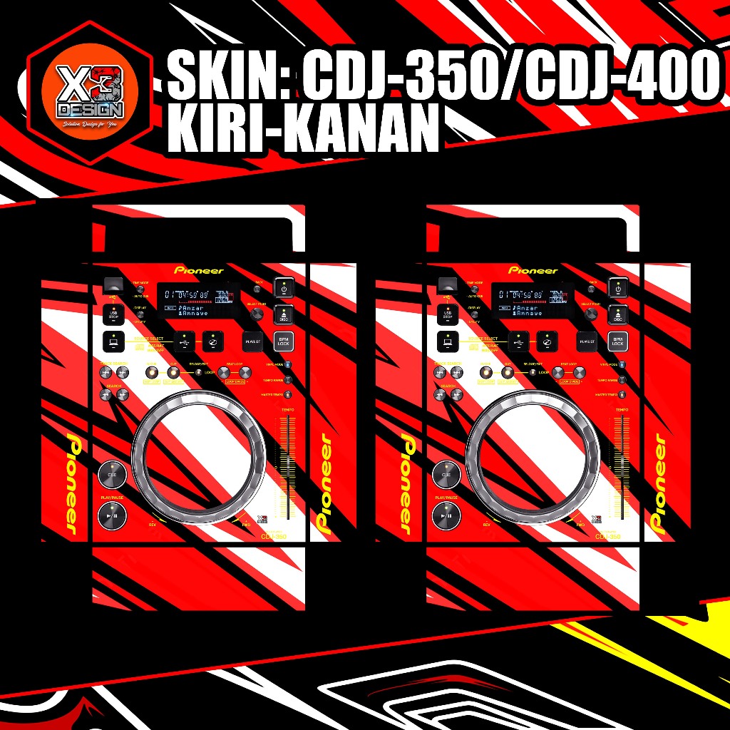 SKINZ PIONEER CDJ-350 SET/CDJ-400 SET ALL VARIAN COLOUR & CUSTOM
