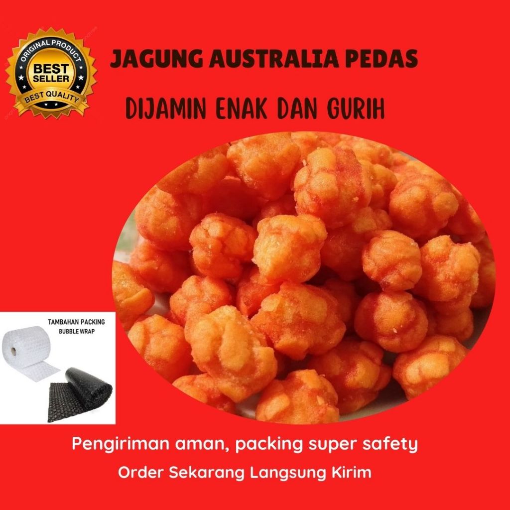 

Pilus Jagung Pedas Australia Original 250 gram