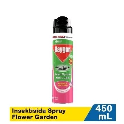 baygon 450/400ml aroma flower garden / obat nyamuk semprot
