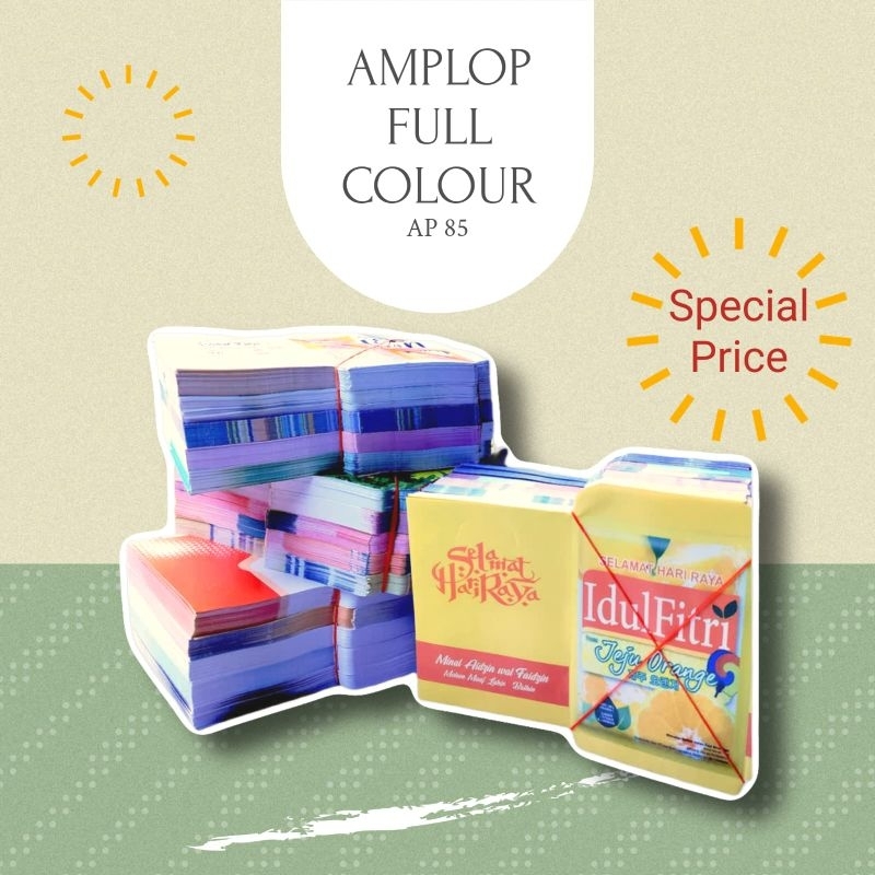 

Amplop Lebaran GROSIR ( Isi 1 Kg ± 700 pcs ) Belum dilipat + Free Plastik Opp