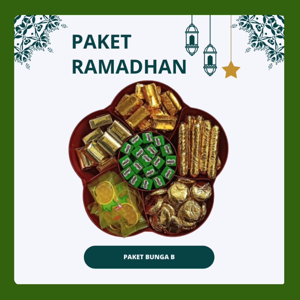 

Paket Parcel Ramadan Hampers Coklat Original New Tray Bunga Besar Milo Cubes