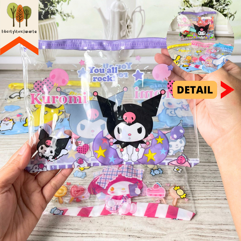 

Kotak Pensil Sanrio Pouch PVC Bening Besar Seleting Ziplock KP-1126 Pencil Case Perlengkapan Sekolah Stationery Kado Ulang Tahun