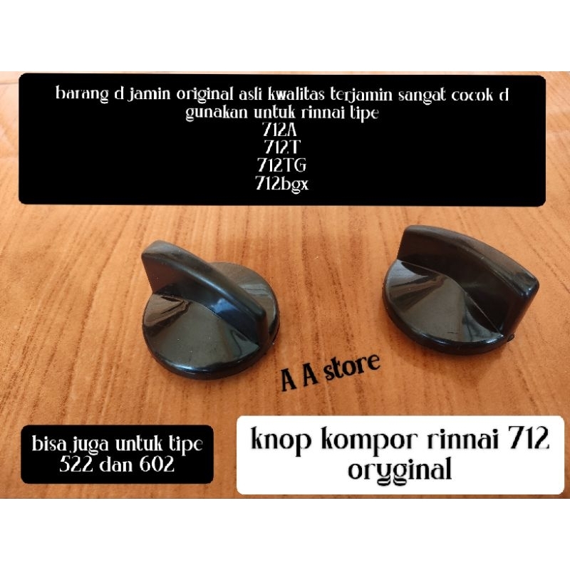 KNOP KOMPOR RINNAI 712TURBO 712A 712T 712BGX 712GRADE 712GA / KNOP BGX + TUAS RINNAI