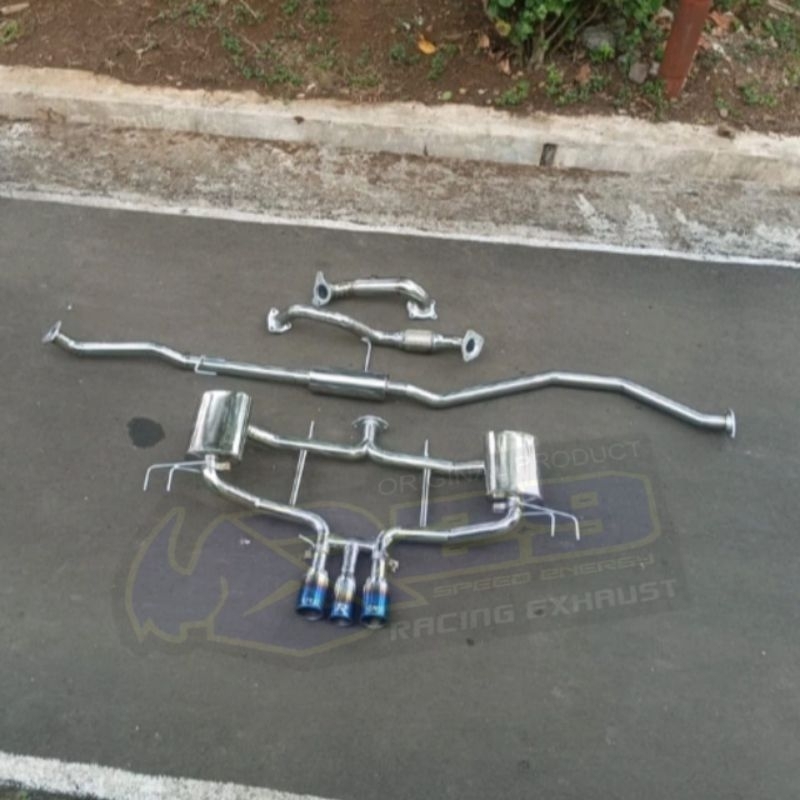 FULLSYSTEM EXHAUST KNALPOT HONDA CIVIC TURBO TYPE R TYPE HATCHBACK