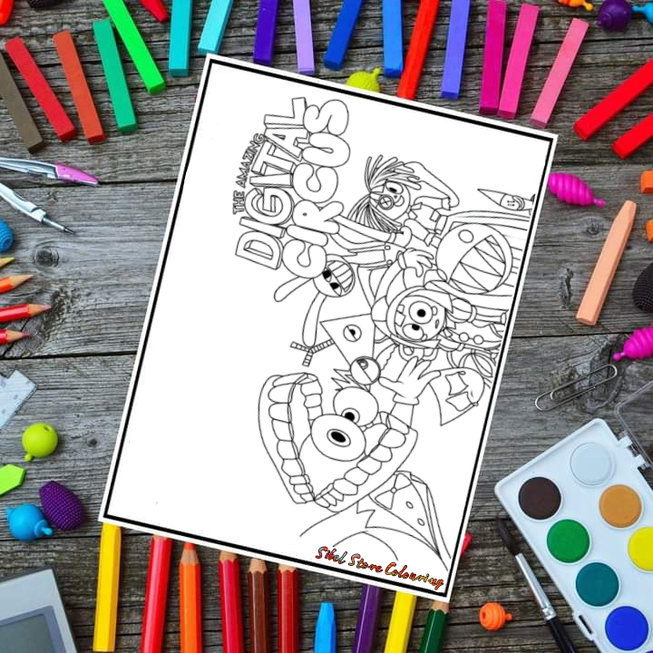 

Kertas Mewarnai Anak Tema Digital Circus V2 / Kertas Gambar (10 Lembar Gambar)
