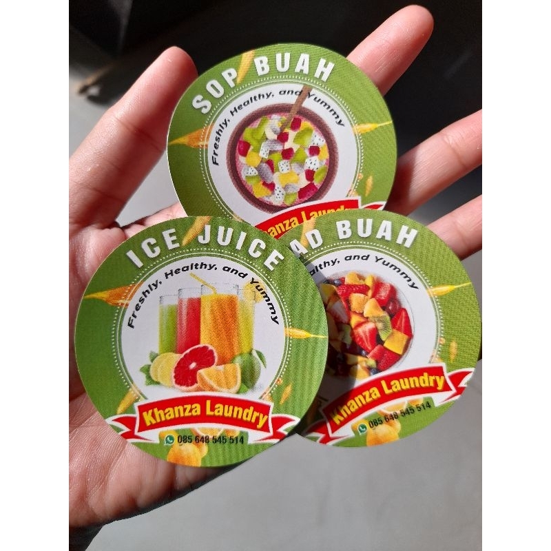 

(100 pcs) Stiker olshop/ stiker makmin / stiker lingkaran dan persegi