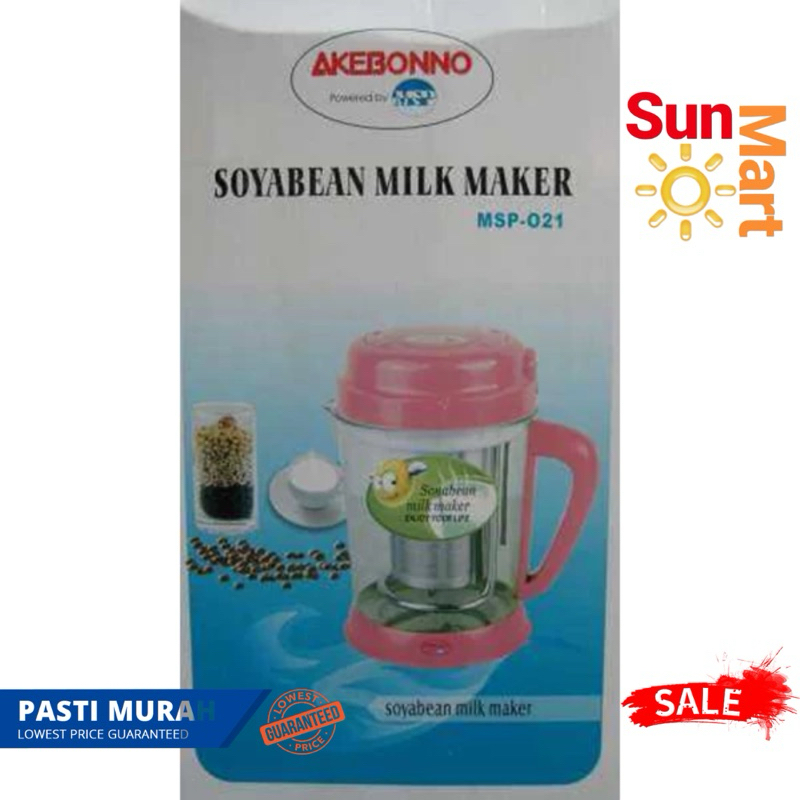 Soybean Milk Maker Akebonno MSP 021 / Soya Milk Maker Mesin Pembuat susu kedelai