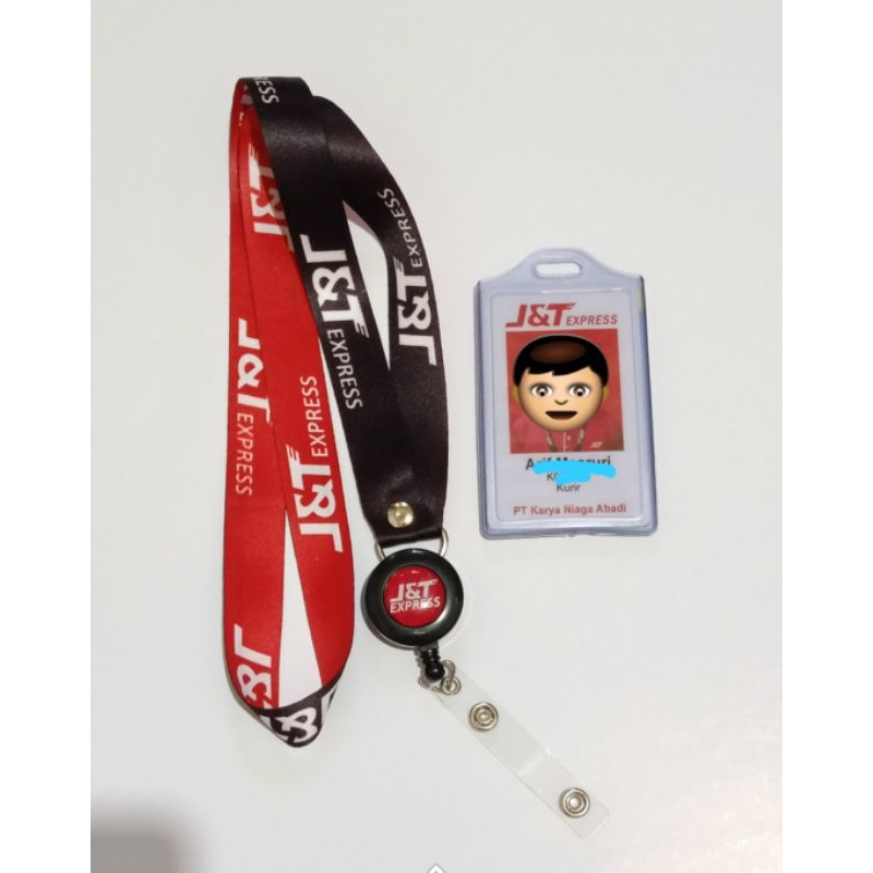 

JNT J&T Tali id card JNT express READY STOK Lanyard printing satuan