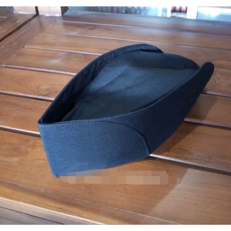 Peci Paskibra Putri Peci Paskibra Hitam Bahan Kain Satuan
