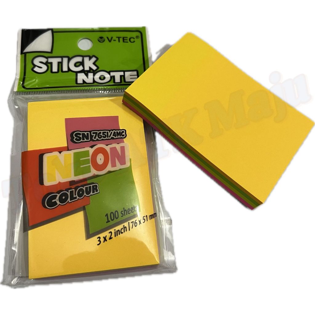 

stick not, kertas tempel 3X2 inc (76X51 mm)