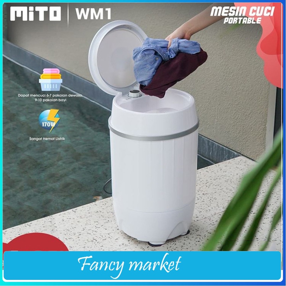 PROMO.. Mesin Cuci Portable MITO / MESIN CUCI MINI MITO WM1 KUALITAS TOP