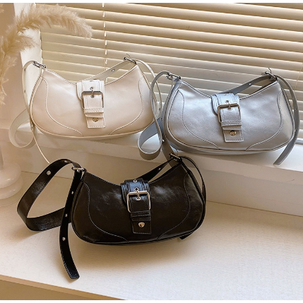 Tas Bahu Kulit Selempang Wanita Slingbag Cewek ASLI KULIT