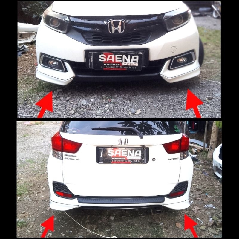 ADD ON DEPAN BELAKANG BEMPER MOBILIO 2014-2023 TIPE E&S BISA (COD)