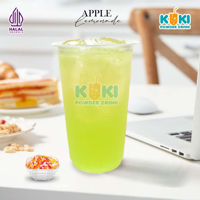 

Kuki Powder Drink Bubuk Minuman Premium Rasa Apple Lemonade 1 Kg