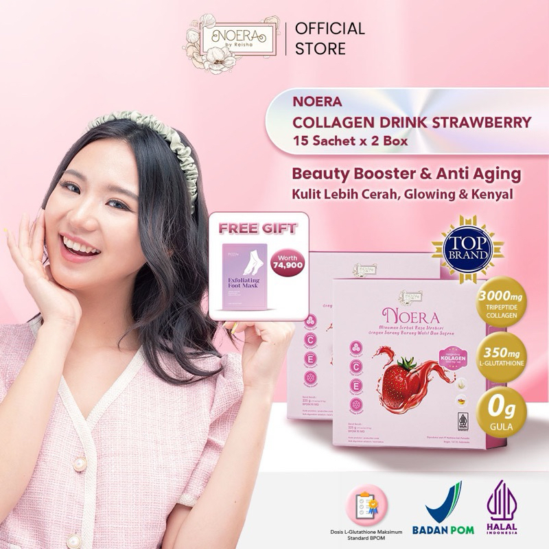 (terworthit)  Noera Collagen Drink With Birdnest and Saffron Extract | Minuman Pencerah Kulit with L