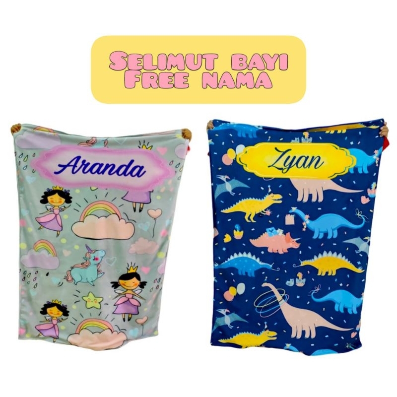 SELIMUT BAYI CUSTOM NAMA SELIMUT BULU SELIMUT BAYI LUCU SELIMUT BAYI KARAKTER  SELIMUT BAYI LEMBUT S