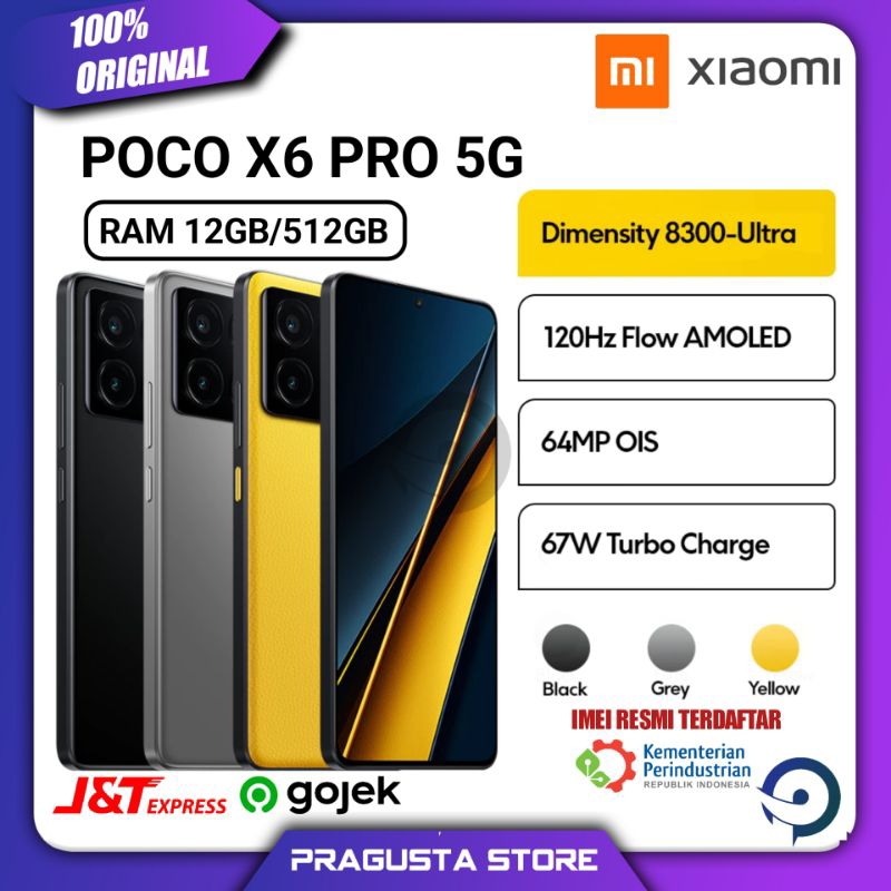 Xiaomi Poco X6 Pro 5G Ram 12/512 GB BNOB / SECOND LIKE NEW Garansi Resmi Indonesia
