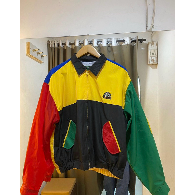 (second) jaket parasut LEAF