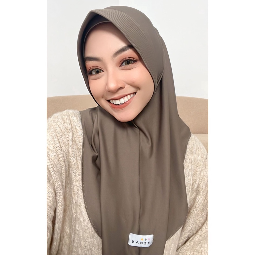 Stok Banyak KENAN HIJAB  HIJAB BERGO DZEVADA INSTAN MATT JERSEY kenan