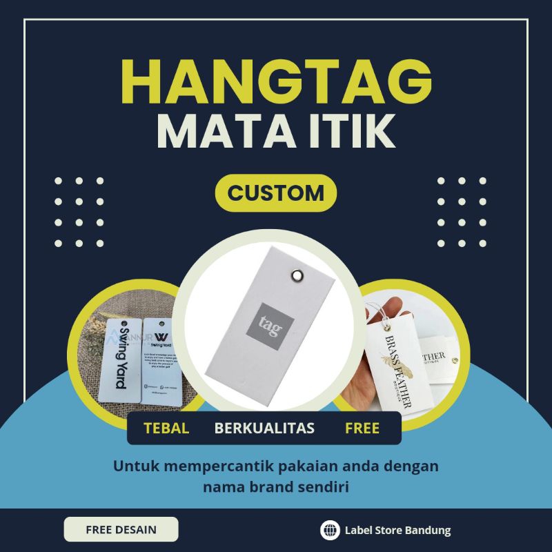 

Label hangtag mata itik label baju hangtag label hang tag label gantung baju custom