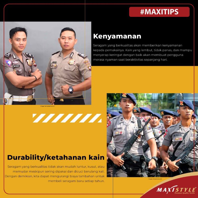 Kain Grandefeel By Maxistyle Bahan Seragam Polisi Polri Harga Per 10 CM