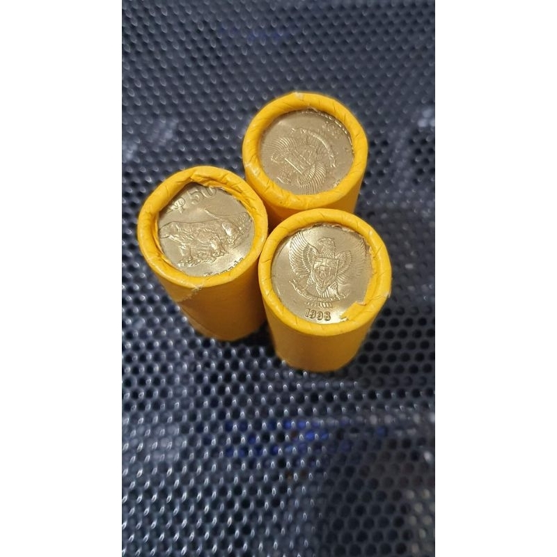 Uang Koin Kuno 50 Rupiah Komodo ROLL