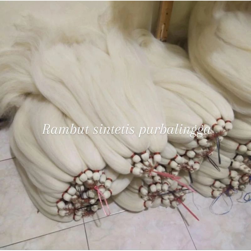 Rambut cemara putih tulang