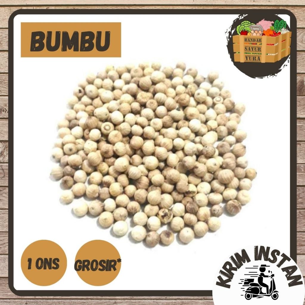 

LADA PUTIH BIJI 100GR KUALITAS SUPER