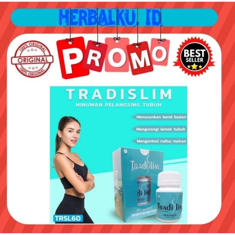 TRADISLIM -Tradislim Asli Original 100℅ Obat pelangsing badan diet