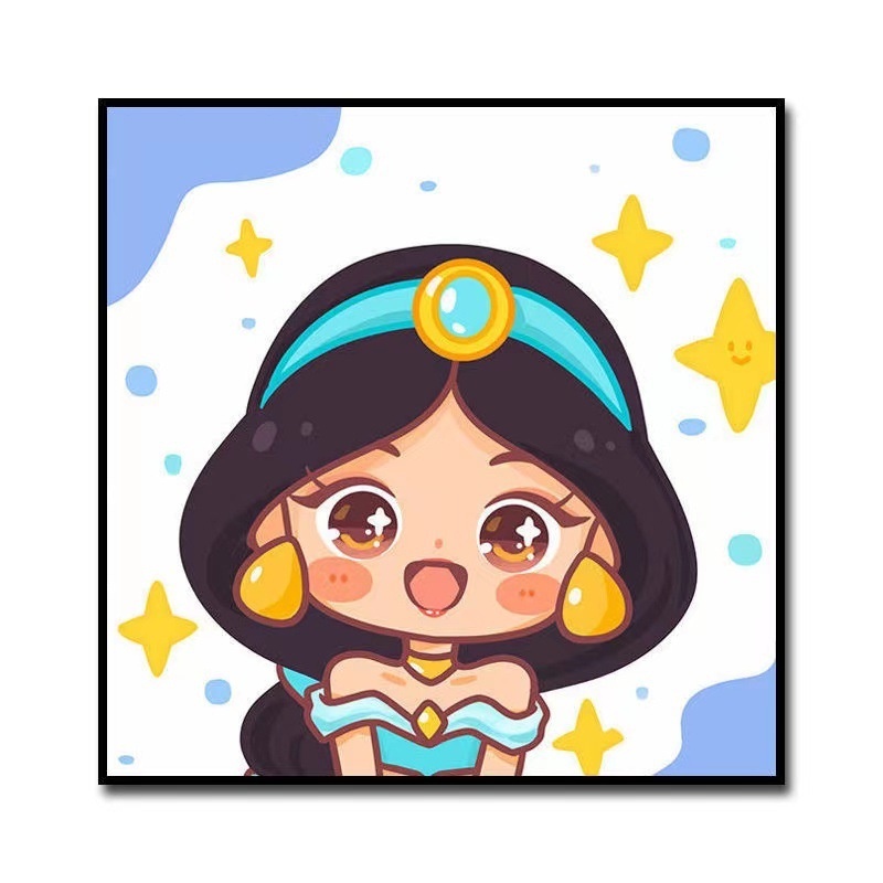 

SHENAR CANVAS PAINTING BY NUMBER MELUKIS MEWARNAI KANVAS PRAKARYA ANAK - CANVAS UKURAN 20X20 CM