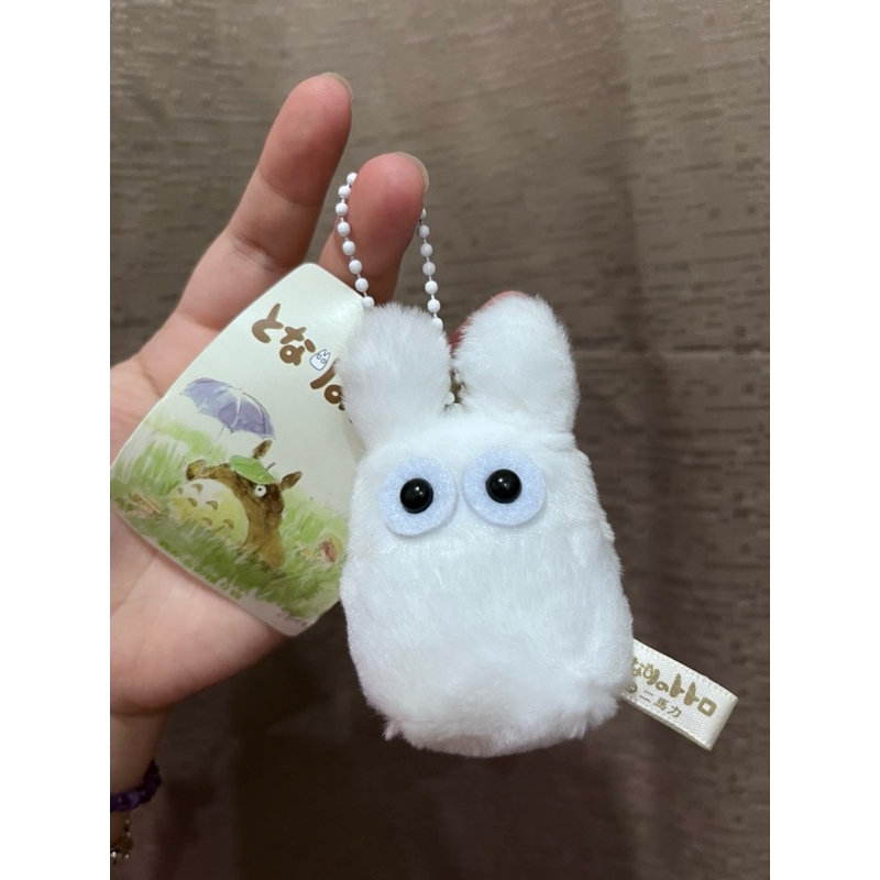 New tag boneka ganci totoro putih Studio Ghibli White totoro keychain Sun Arrow