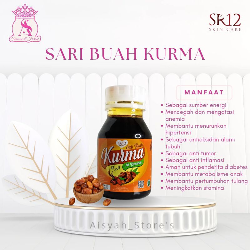 

Sari Buah Kurma SR12 Sari Kurma Asli Kualitas Premium Meningkatkan Stamina Tubuh Tanpa Gula Bpom. Terlaris Cod