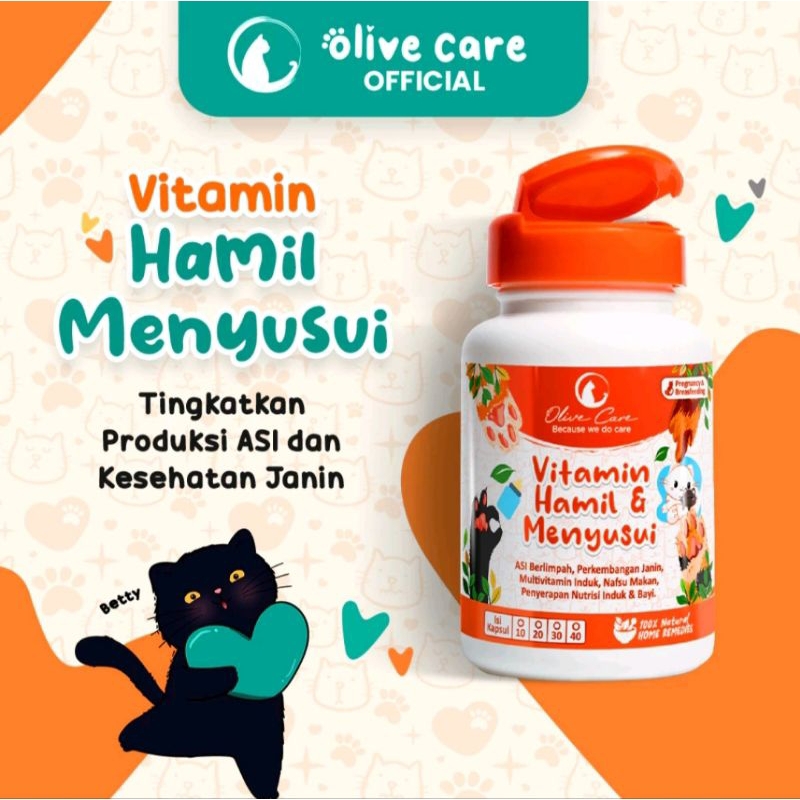 Olive Care Vitamin Hamil dan Menyusui Kucing