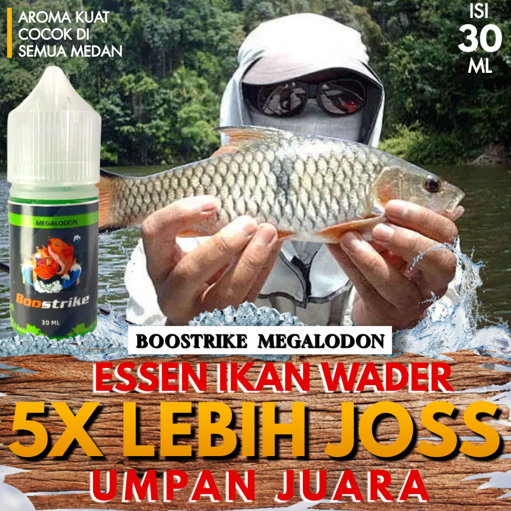 BOOSTRIKE MEGALODON - Essen Ikan Wader Sungai Liar / Umpan Ikan Wader Paling Ampuh