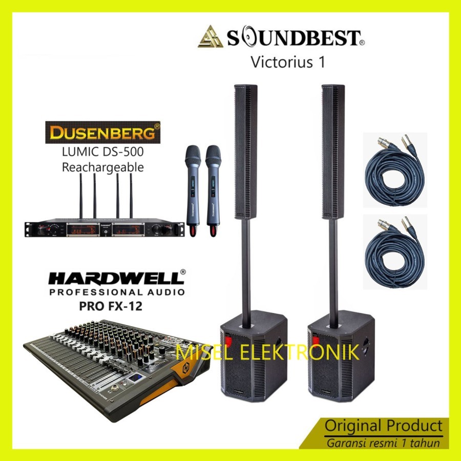 Paket Sounsystem Indoor Speaker Coloumn 15 Inch Soundbest Victorius 1