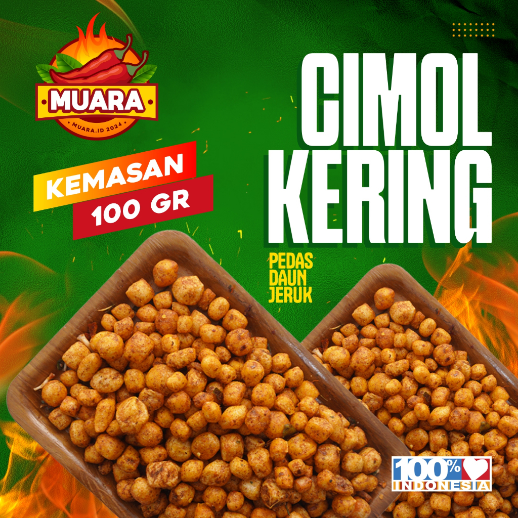 

CIMOL KERING KEMASAN 100 GR BUMBU PEDAS DAUN JERUK MUARA