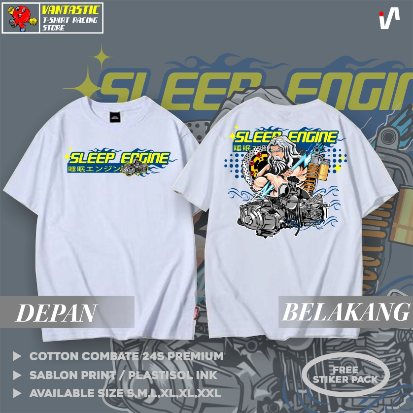 KAOS " SLEEP ENGINE " BAJU sleep engine racing | KOAS VIRAL terbaru KAOS RACING
