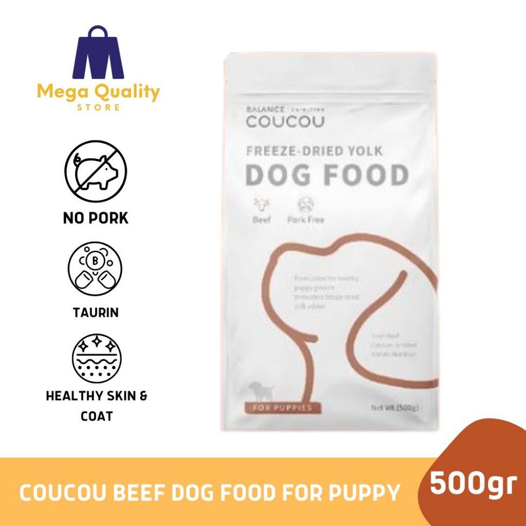 COUCOU Beef Puppy Dry Dog Food Freshpack 500gr