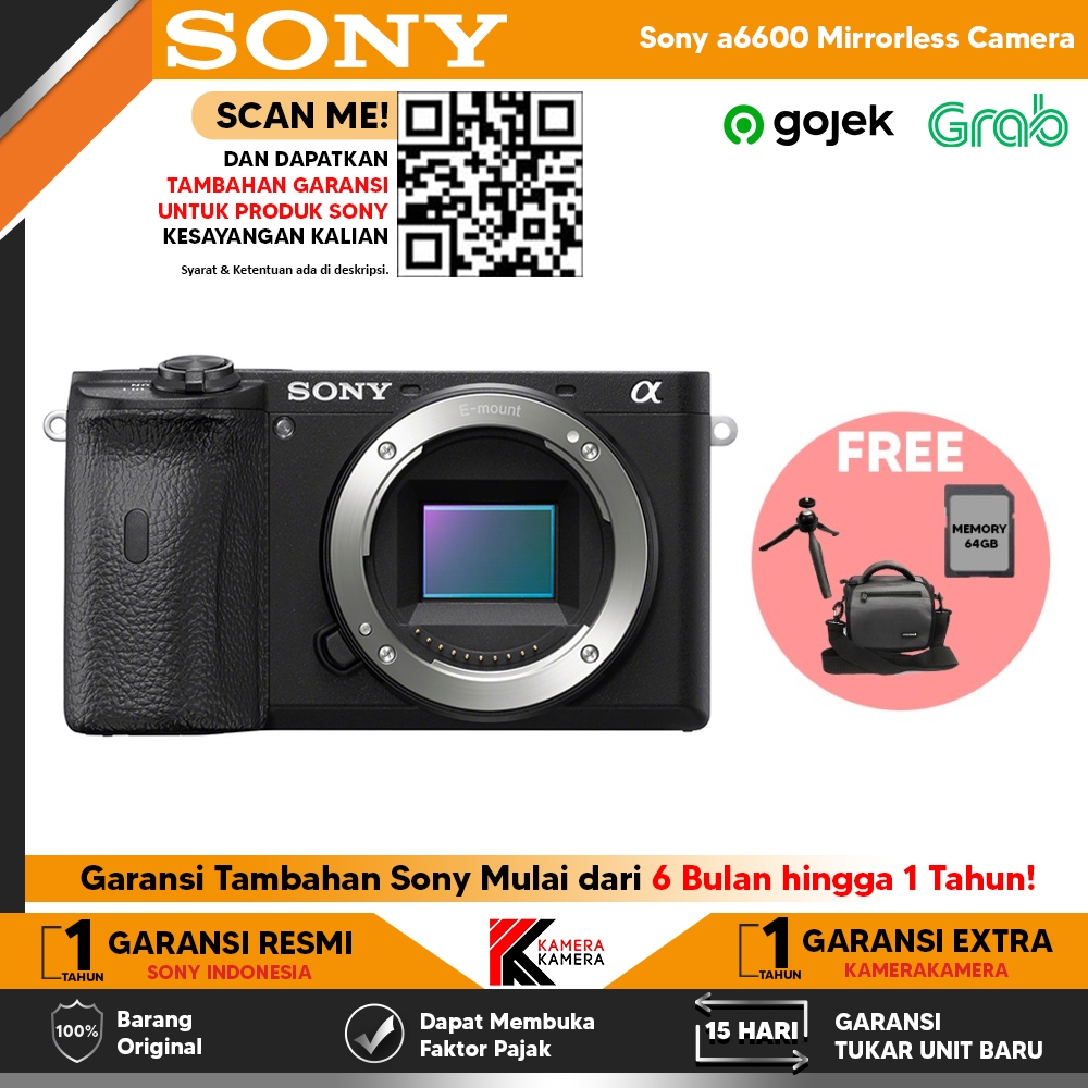 Sony Alpha 6600 Mirrorless Camera - APS-C CMOS 24.2MP