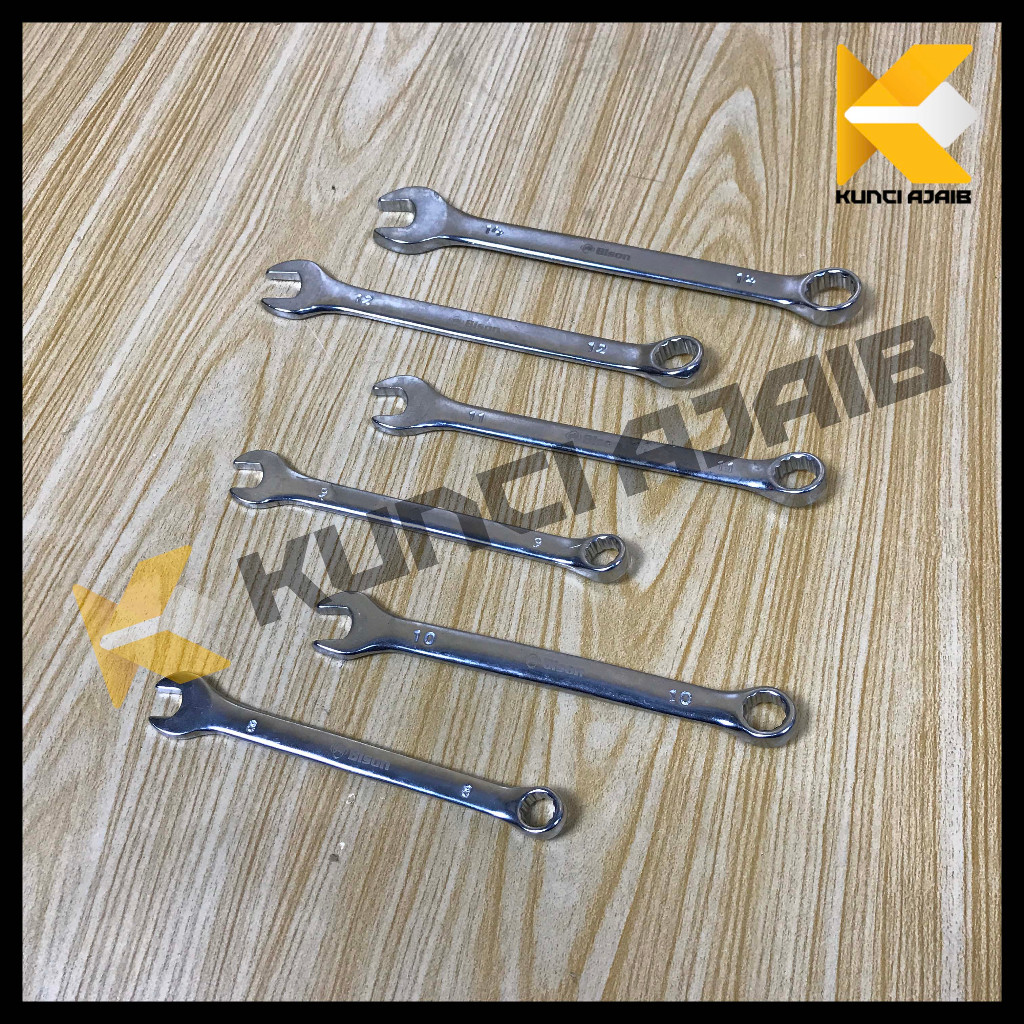 BISON SATUAN Kunci Ring Pas 15 16 17 18 19 mm - Combination Wrench