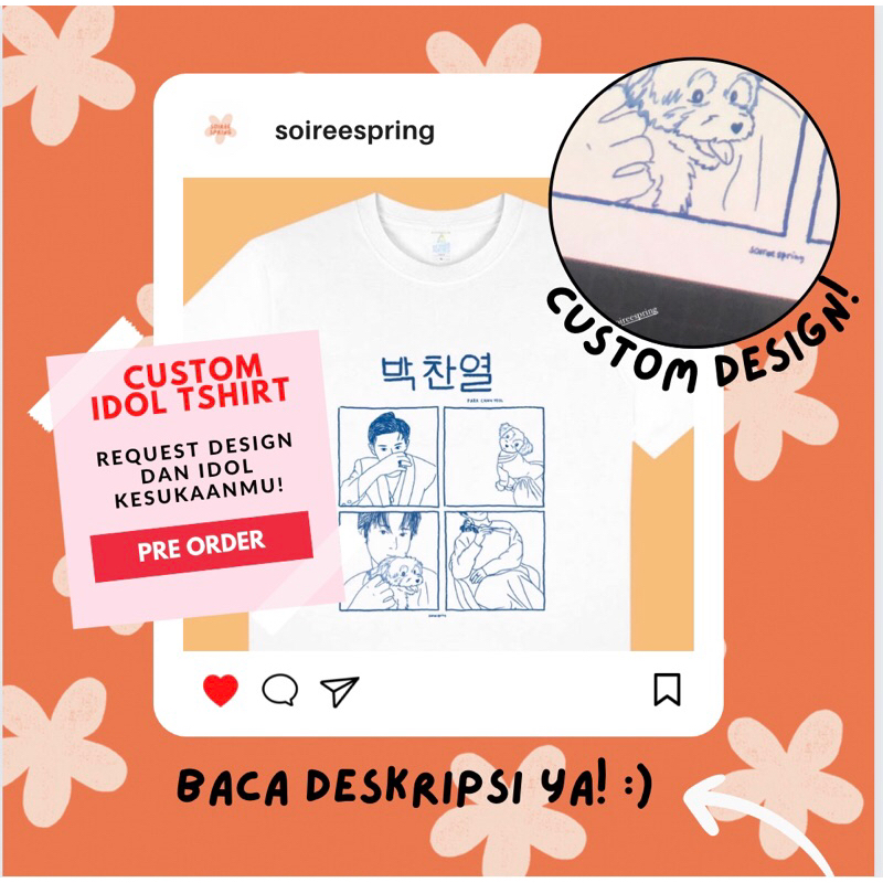 Custom Idol Tshirt Kaos Custom Idol Kpop / Family / Couple / Anything