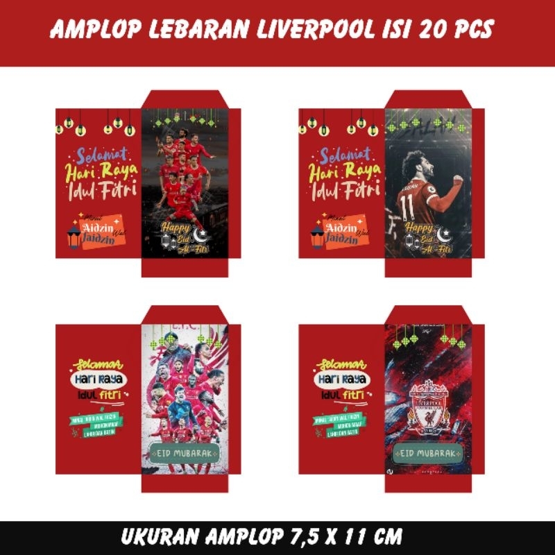 

Amplop lebaran liverpool isi (20 pcs)