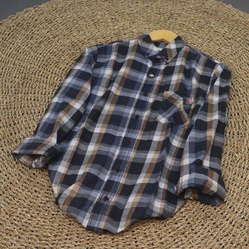 KEMEJA FLANEL PRIA LENGAN PANJANG KUALITAS PREMIUM JACK BROWN MOTIF KOTAK FLANNEL HEM DISTRO PRIA WA