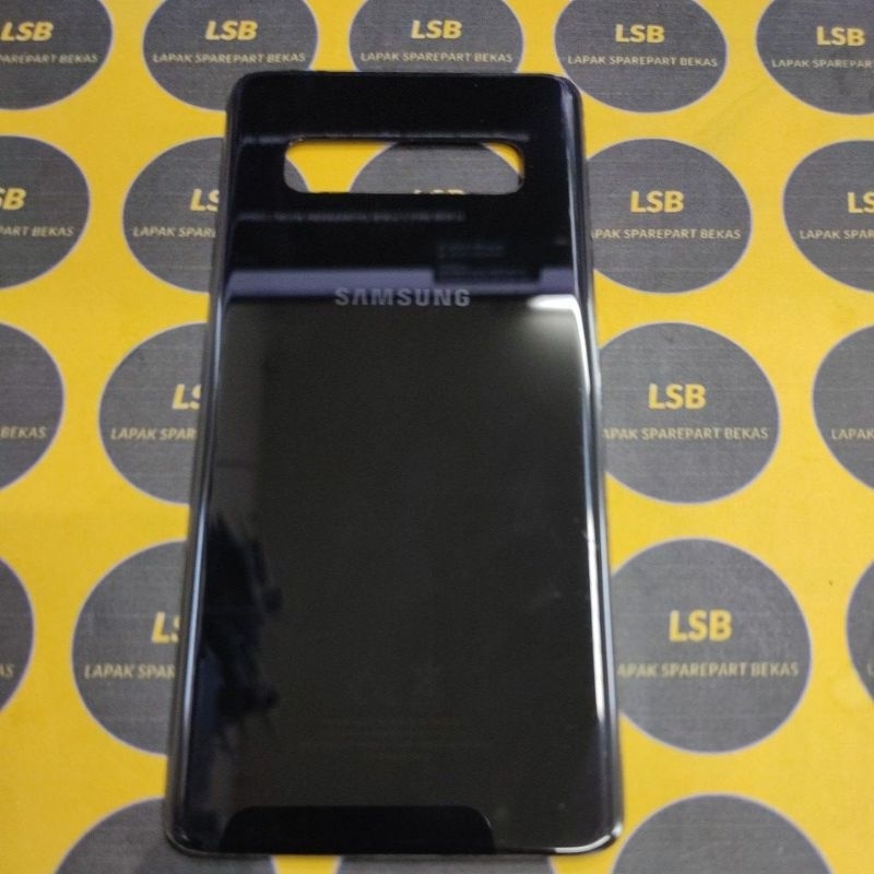 BACKGGLASS SAMSUNG S10 G973 ORIGINAL BEKAS